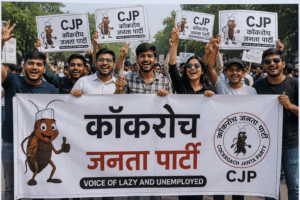 सोशल मीडिया पर ट्रेंड कर रही “कॉकरोच जनता पार्टी”, युवाओं के बीच चर्चा तेज